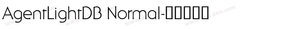 AgentLightDB Normal字体转换